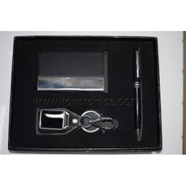  3 PC GIFT SET: DOUBLE SIDE CARD HOLDER